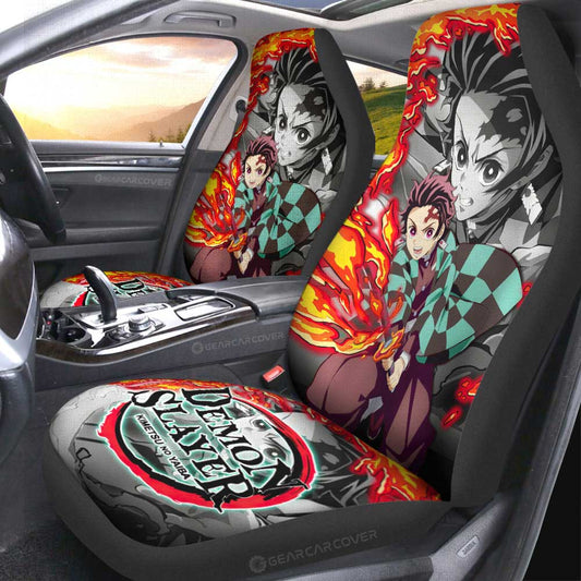 Tanjirou Kamado Car Seat Covers Custom Demon Slayer Anime Car Accessories - Gearcarcover - 1