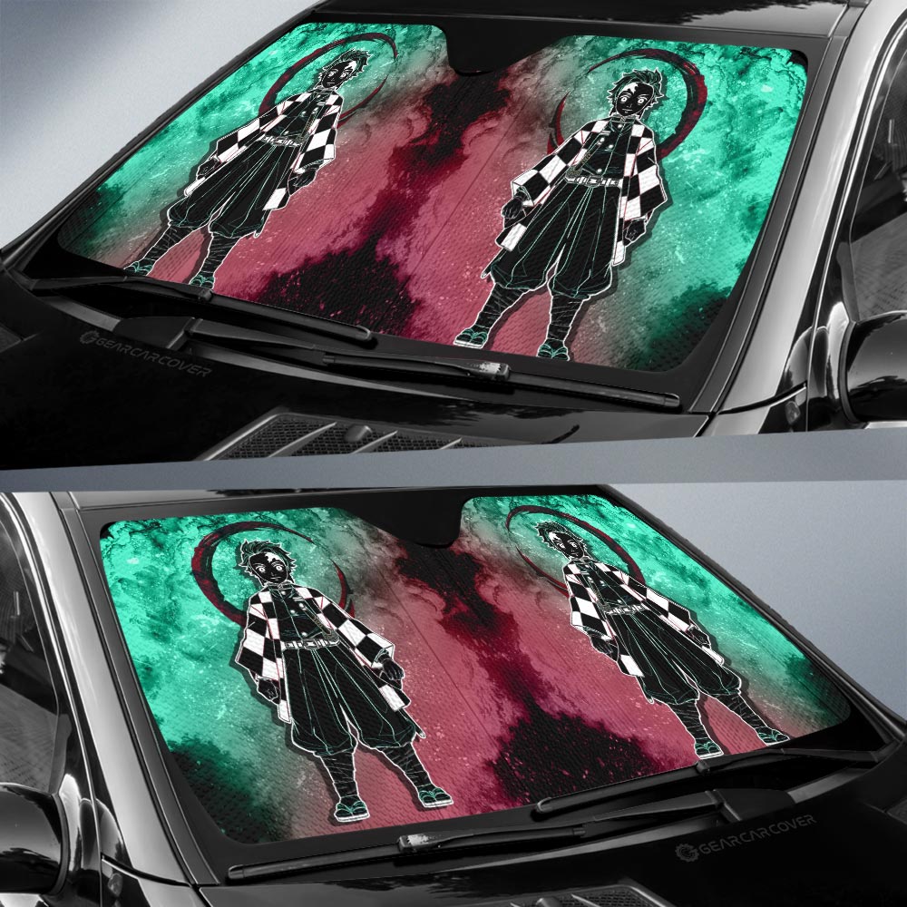 Tanjirou Kamado Car Sunshade Custom Car Accessories - Gearcarcover - 2