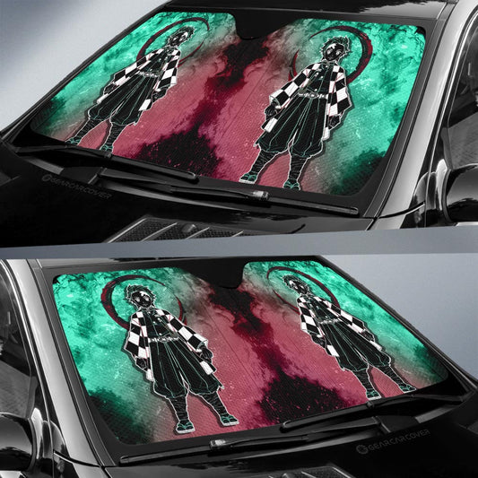Tanjirou Kamado Car Sunshade Custom Car Accessories - Gearcarcover - 2