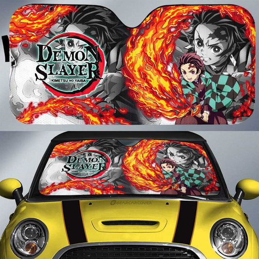 Tanjirou Kamado Car Sunshade Custom Car Accessories - Gearcarcover - 1