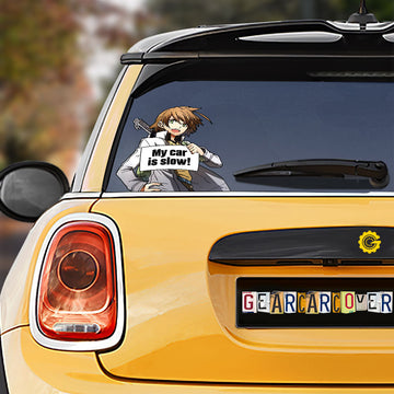 Tatsumi Car Sticker Custom My Car Is Slow Funny - Gearcarcover - 1