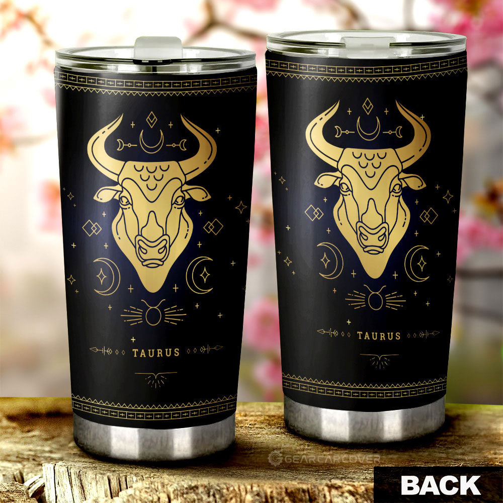 Taurus Tumbler Cup Custom Zodiac Car Interior Accessories - Gearcarcover - 3