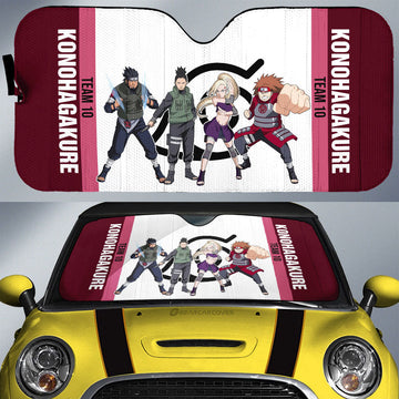 Team 10 Car Sunshade Custom Anime Car Accessories - Gearcarcover - 1