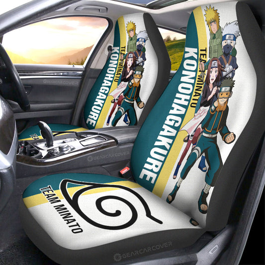 Team Minato Car Seat Covers Custom Anime Car Accessories - Gearcarcover - 2