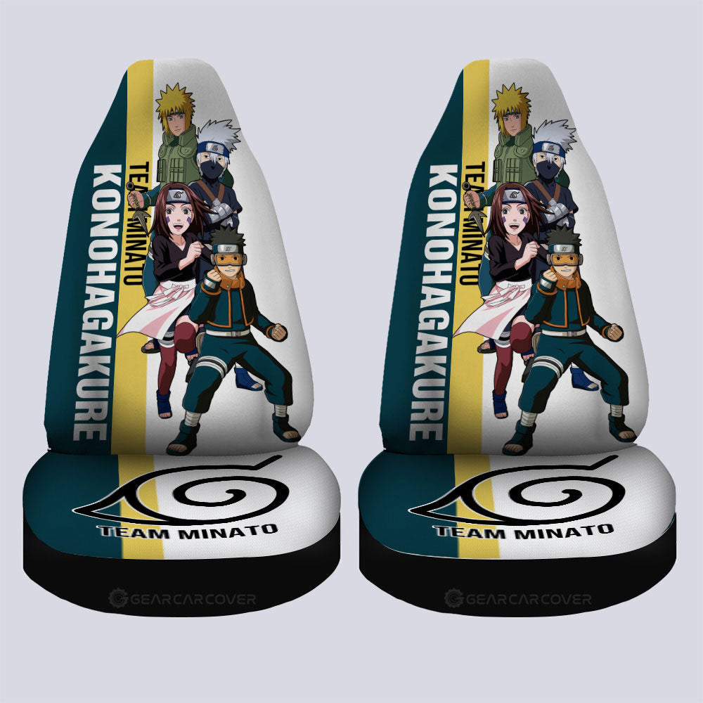 Team Minato Car Seat Covers Custom Anime Car Accessories - Gearcarcover - 4