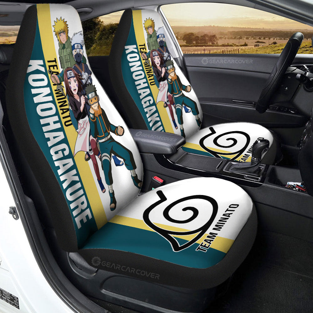 Team Minato Car Seat Covers Custom Anime Car Accessories - Gearcarcover - 1