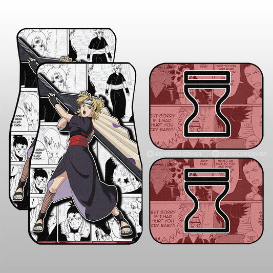 Temari Car Floor Mats Custom Anime Car Accessories Mix Manga - Gearcarcover - 1