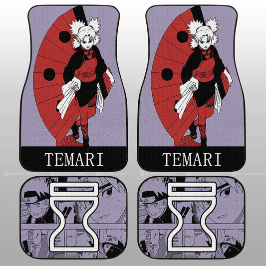 Temari Car Floor Mats Custom Car Accessories Manga Color Style - Gearcarcover - 2