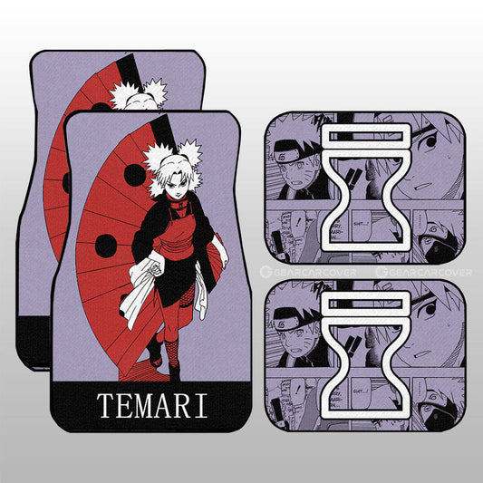 Temari Car Floor Mats Custom Car Accessories Manga Color Style - Gearcarcover - 1