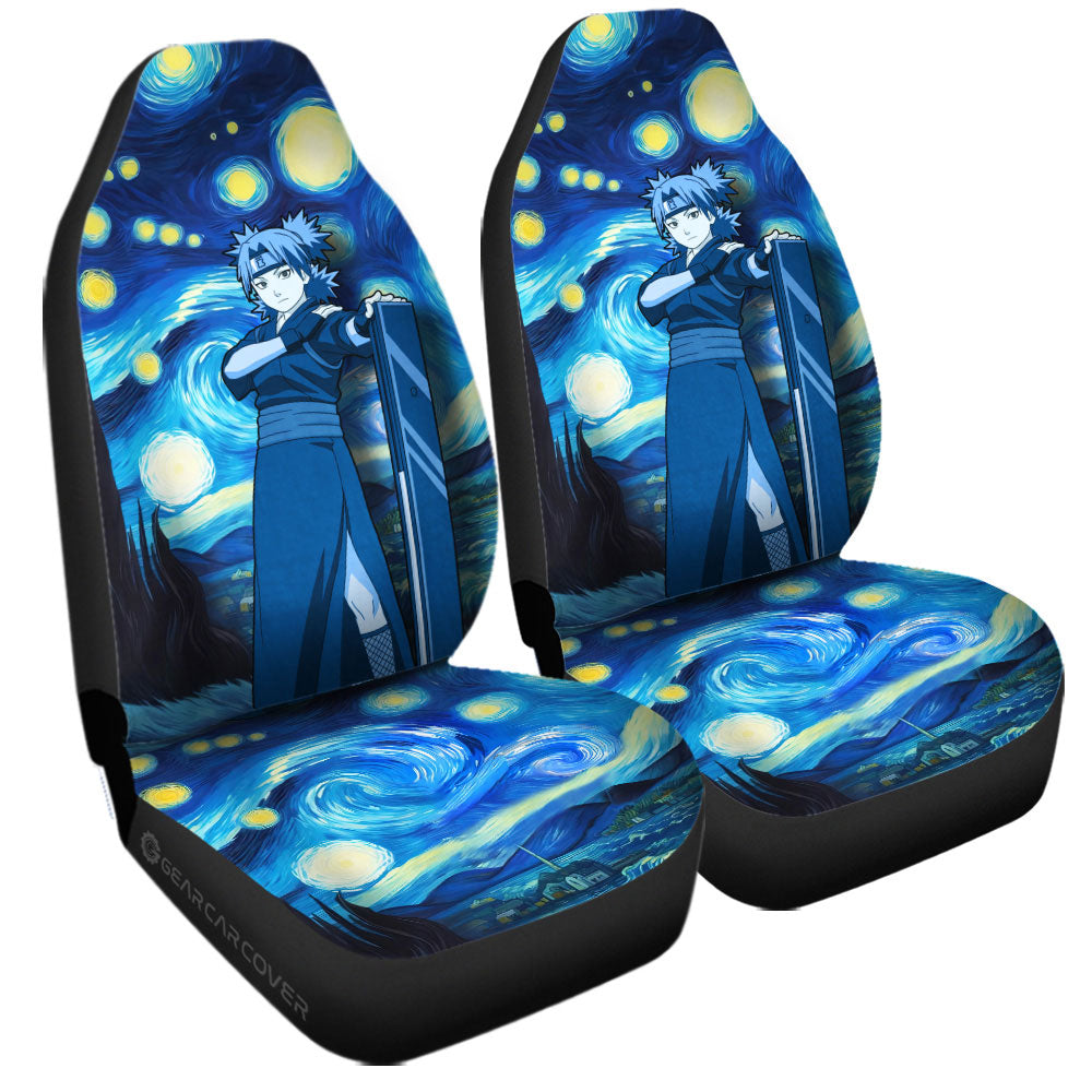 Temari Car Seat Covers Custom Starry Night Styles - Gearcarcover - 3