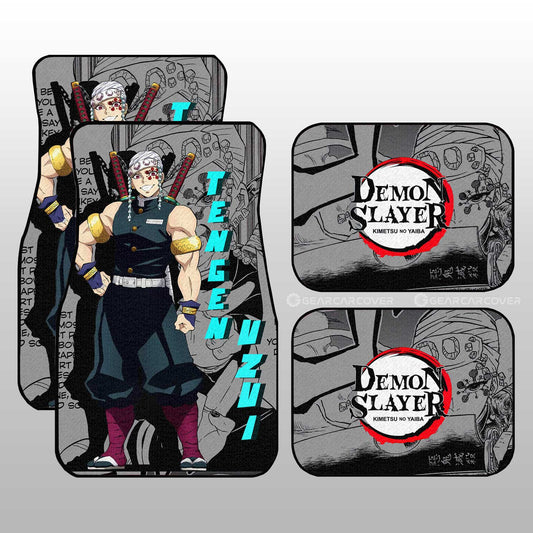 Tengen Uzui Car Floor Mats Custom Mix Mangas - Gearcarcover - 1