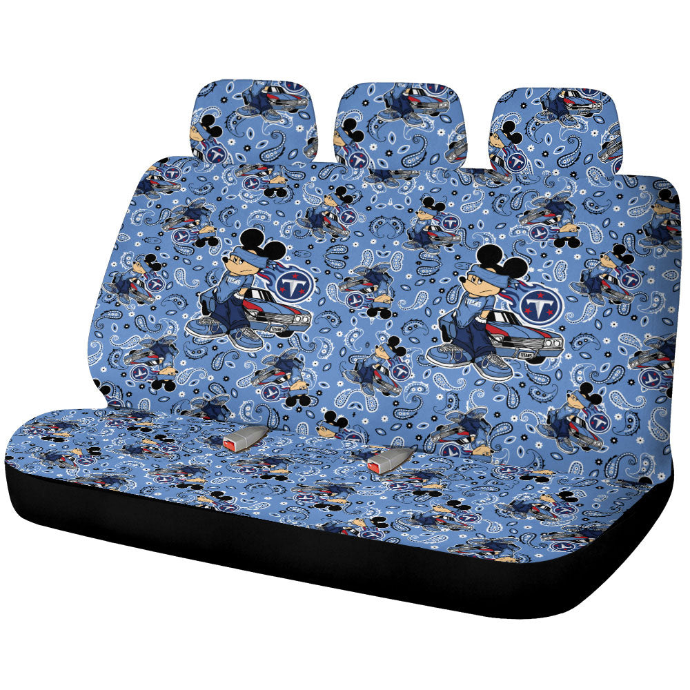Tennessee Titans Car Back Seat Covers Cartoon Theme Collection - Gearcarcover - 1