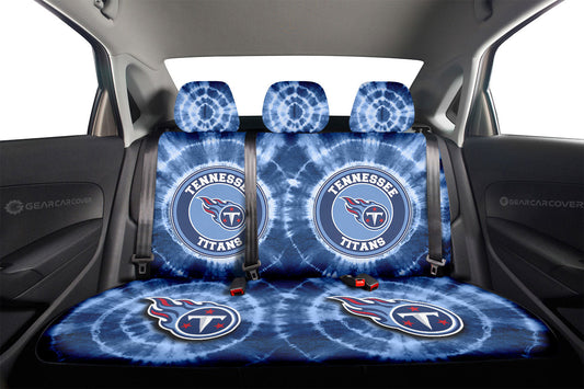 Tennessee Titans Car Back Seat Covers Custom Tie Dye Car Accessories - Gearcarcover - 2