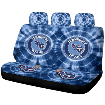 Tennessee Titans Car Back Seat Covers Custom Tie Dye Car Accessories - Gearcarcover - 1