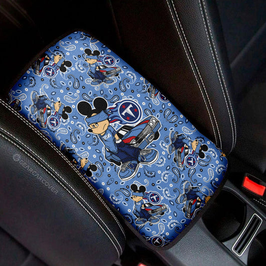 Tennessee Titans Car Center Console Cover Cartoon Theme Collection - Gearcarcover - 1