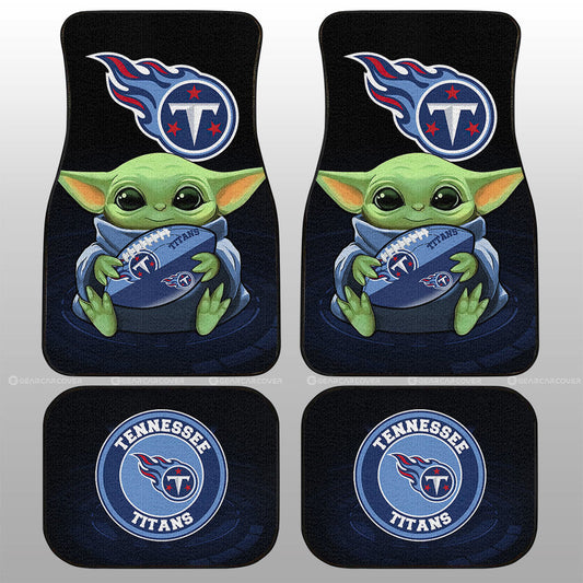 Tennessee Titans Car Floor Mats Baby Yoda Car Accessories For Fan - Gearcarcover - 1