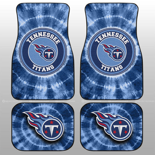 Tennessee Titans Car Floor Mats Custom Tie Dye Car Accessories - Gearcarcover - 1