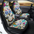 Tennessee Titans Car Seat Covers Custom Sugar Skull Car Accessories - Gearcarcover - 2