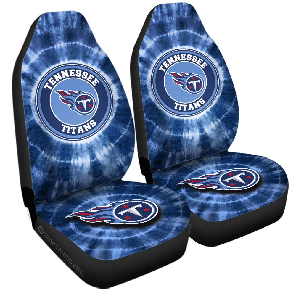 Tennessee Titans Car Seat Covers Custom Tie Dye Car Accessories - Gearcarcover - 3
