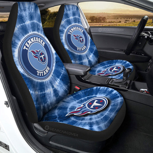 Tennessee Titans Car Seat Covers Custom Tie Dye Car Accessories - Gearcarcover - 2