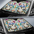 Tennessee Titans Car Sunshade Custom Sugar Skull Car Accessories - Gearcarcover - 2
