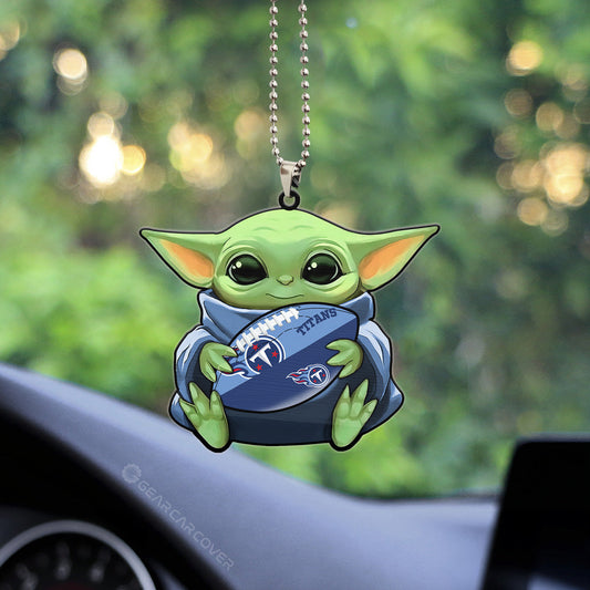 Tennessee Titans Ornament Baby Yoda Car Accessories - Gearcarcover - 2