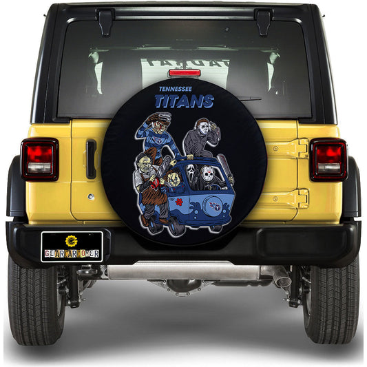 Tennessee Titans Spare Tire Covers Horror Characters Car Accessories - Gearcarcover - 1