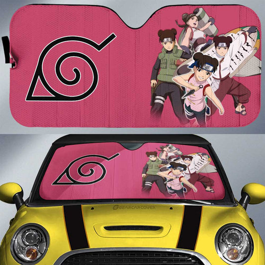 Tenten Car Sunshade Custom Anime Car Accessories For Fans - Gearcarcover - 1
