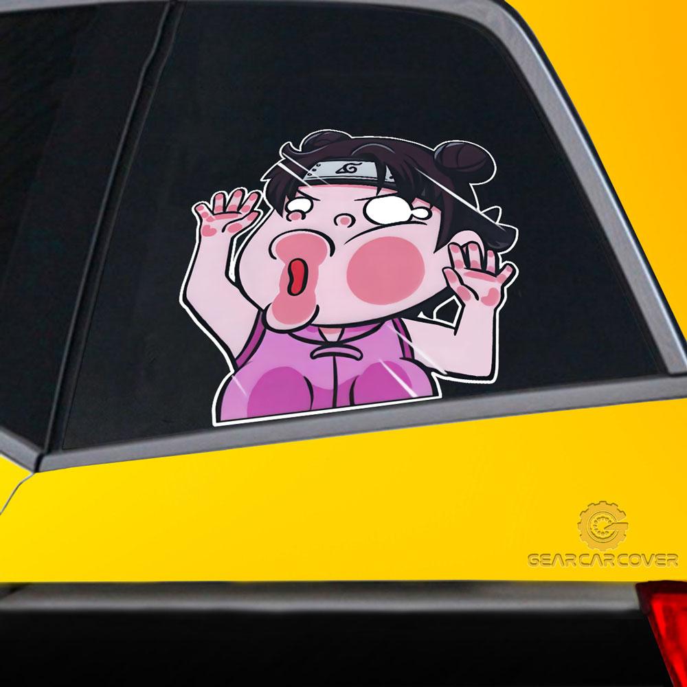 tenten auto Tenten Hitting Glass Car Sticker Custom Naru Car Funny Accessories