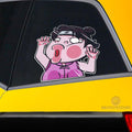 Tenten Hitting Glass Car Sticker Custom Naru Car Funny Accessories - Gearcarcover - 2