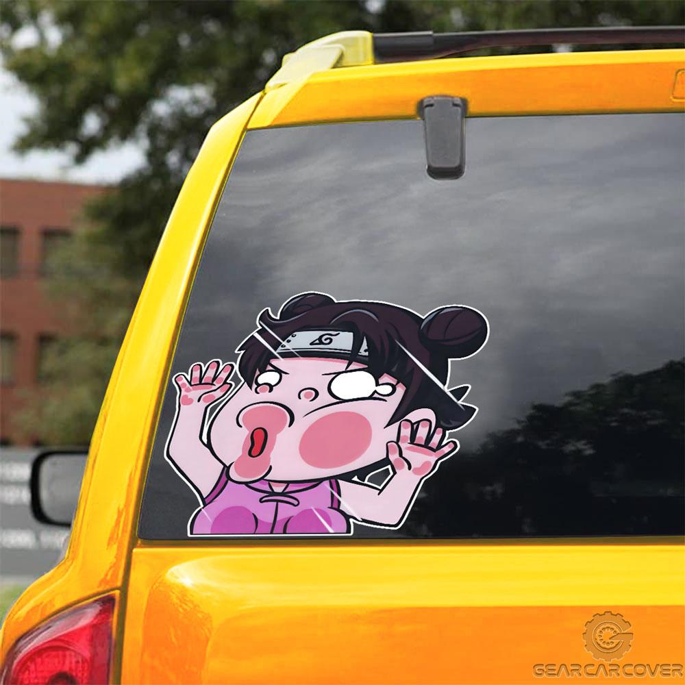 tenten auto Tenten Hitting Glass Car Sticker Custom Naru Car Funny Accessories