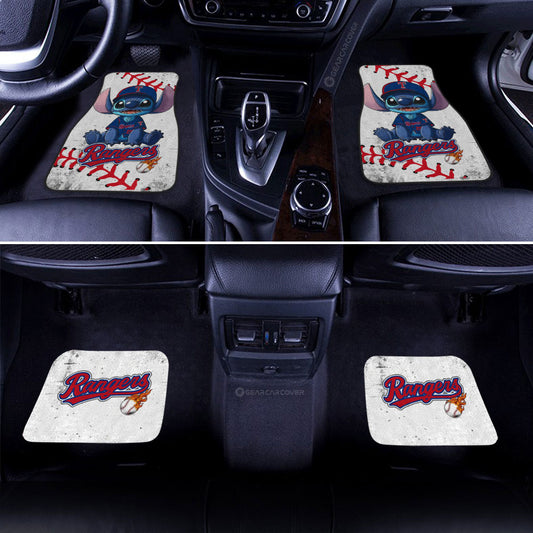 Texas Rangers Car Floor Mats Stitch Theme Collection - Gearcarcover - 2