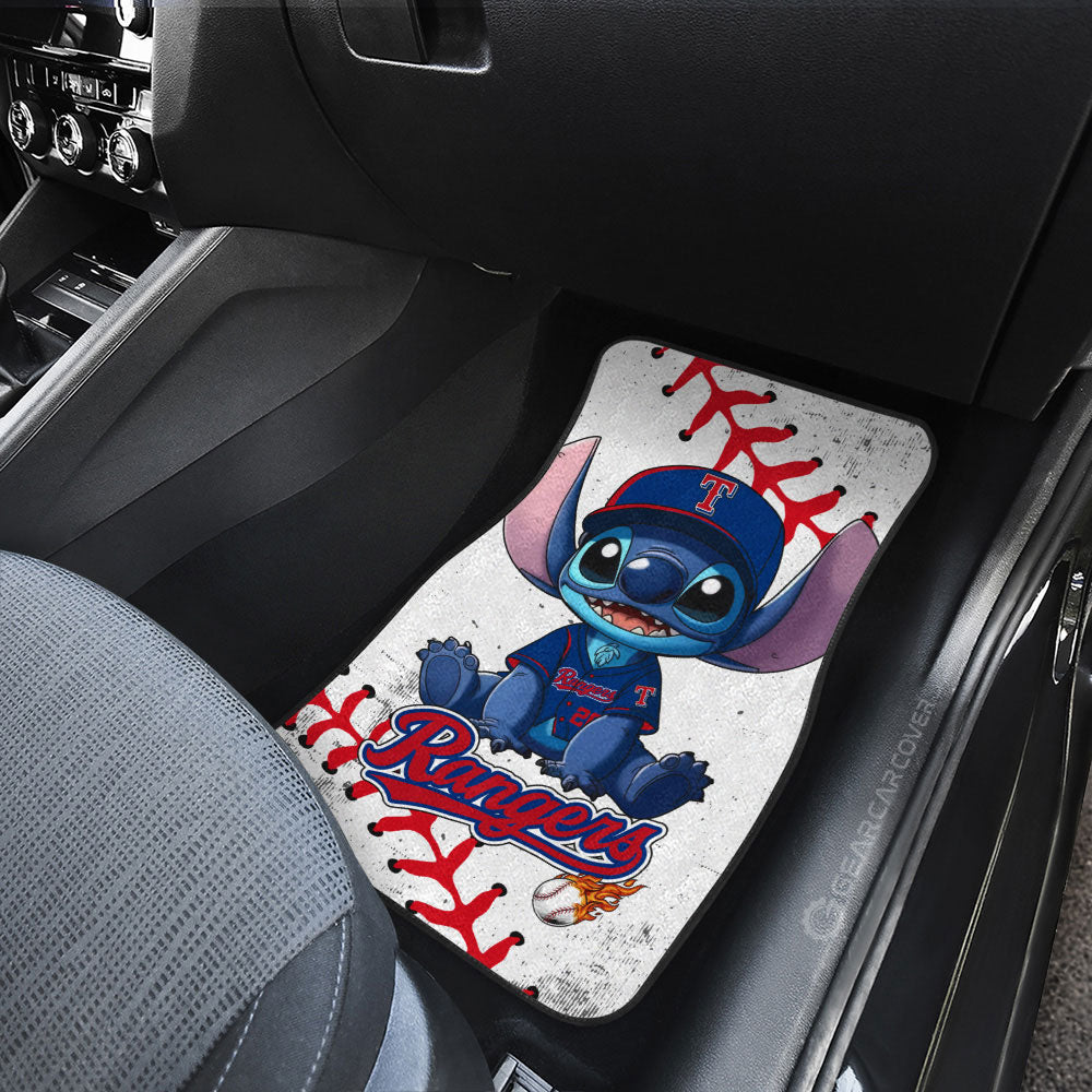 Texas Rangers Car Floor Mats Stitch Theme Collection - Gearcarcover - 3