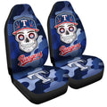 Texas Rangers Car Seat Covers Skull Theme Collection - Gearcarcover - 3