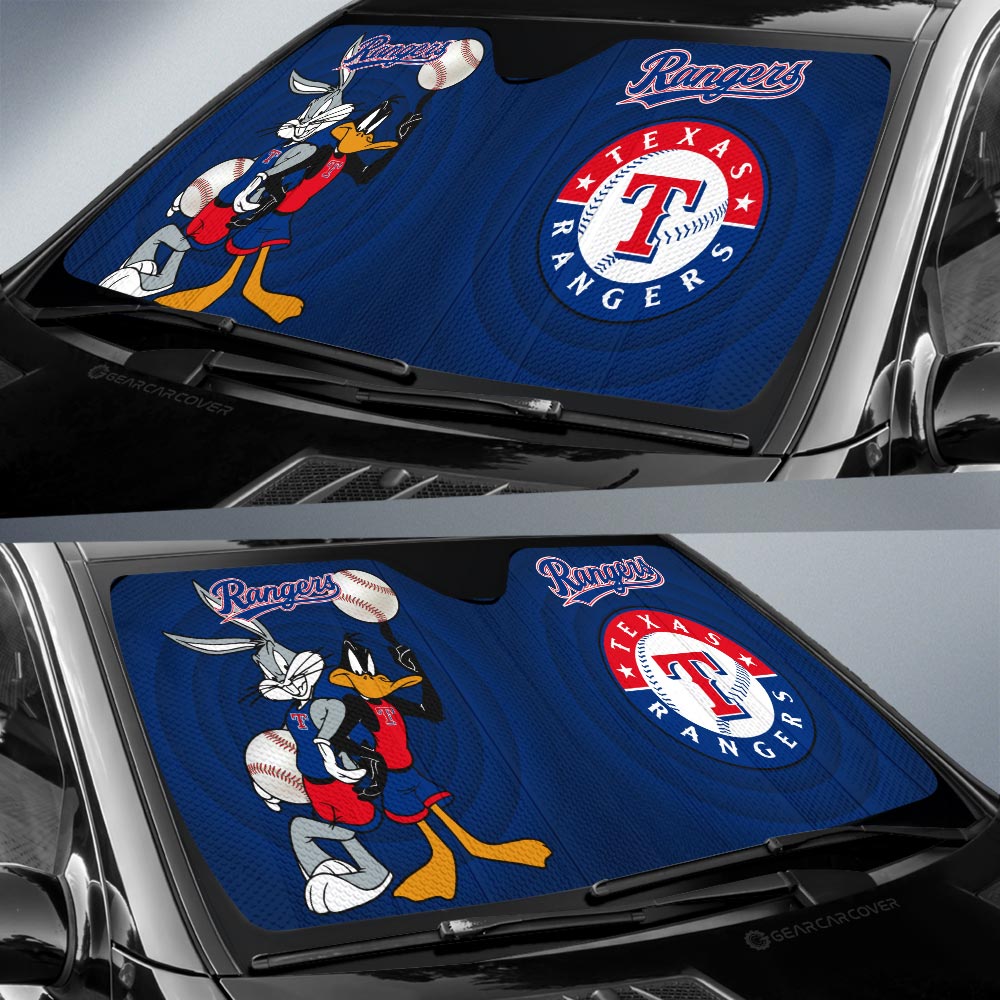 Texas Rangers Car Sunshade Custom Car Accessories - Gearcarcover - 2