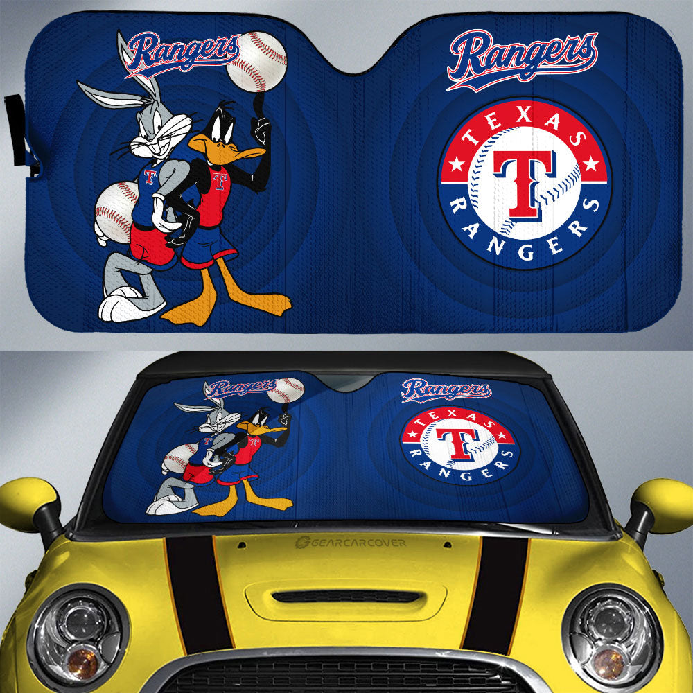 Texas Rangers Car Sunshade Custom Car Accessories - Gearcarcover - 1