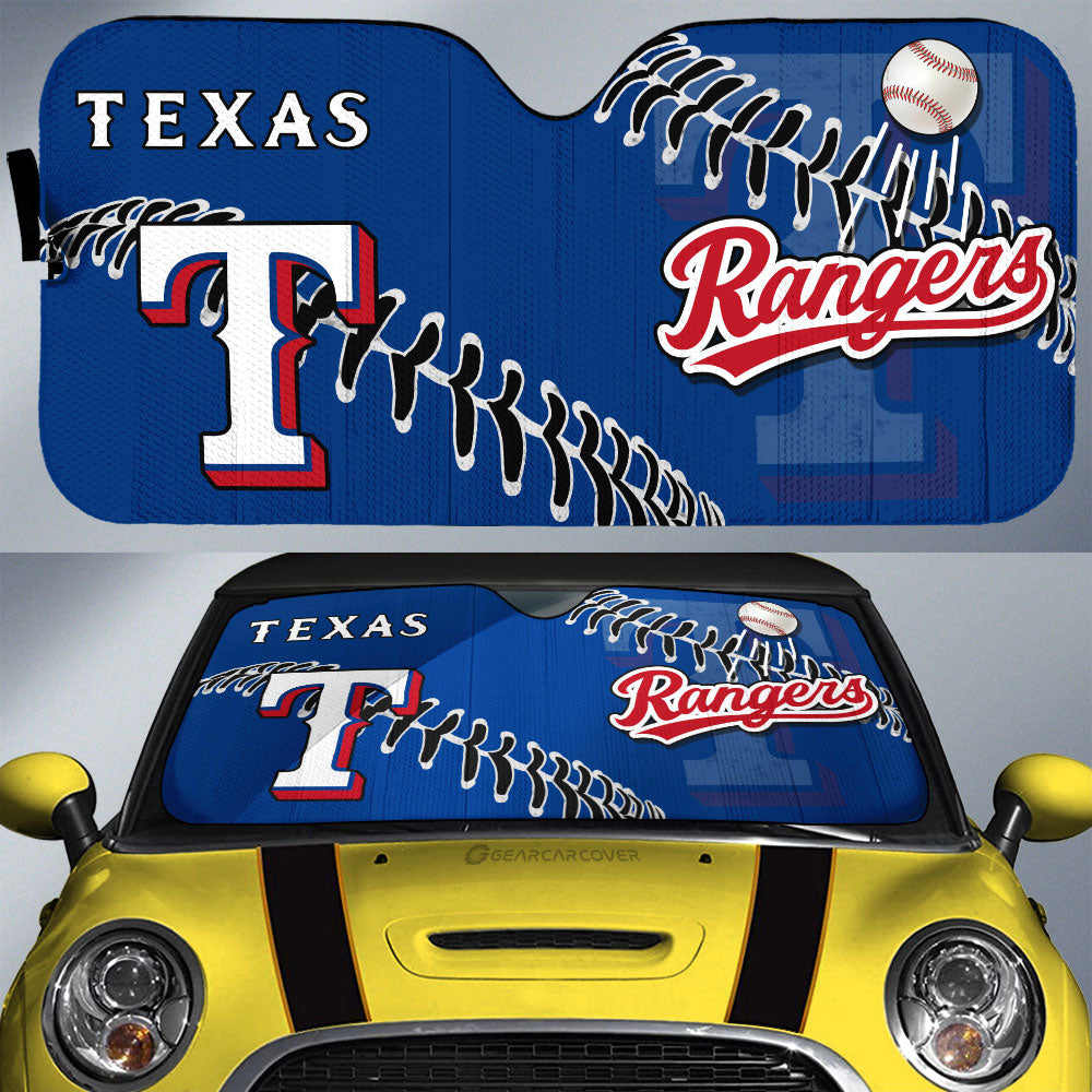 Texas Rangers Car Sunshade Custom Car Accessories - Gearcarcover - 1