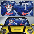 Texas Rangers Car Sunshade Skull Theme Collection - Gearcarcover - 1