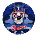 Texas Rangers Spare Tire Covers Camera Hole Skull Theme Collection - Gearcarcover - 4