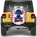 Texas Rangers Spare Tire Covers Camera Hole Stitch Theme Collection - Gearcarcover - 1