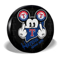Texas Rangers Spare Tire Covers Custom Car Accessories - Gearcarcover - 3