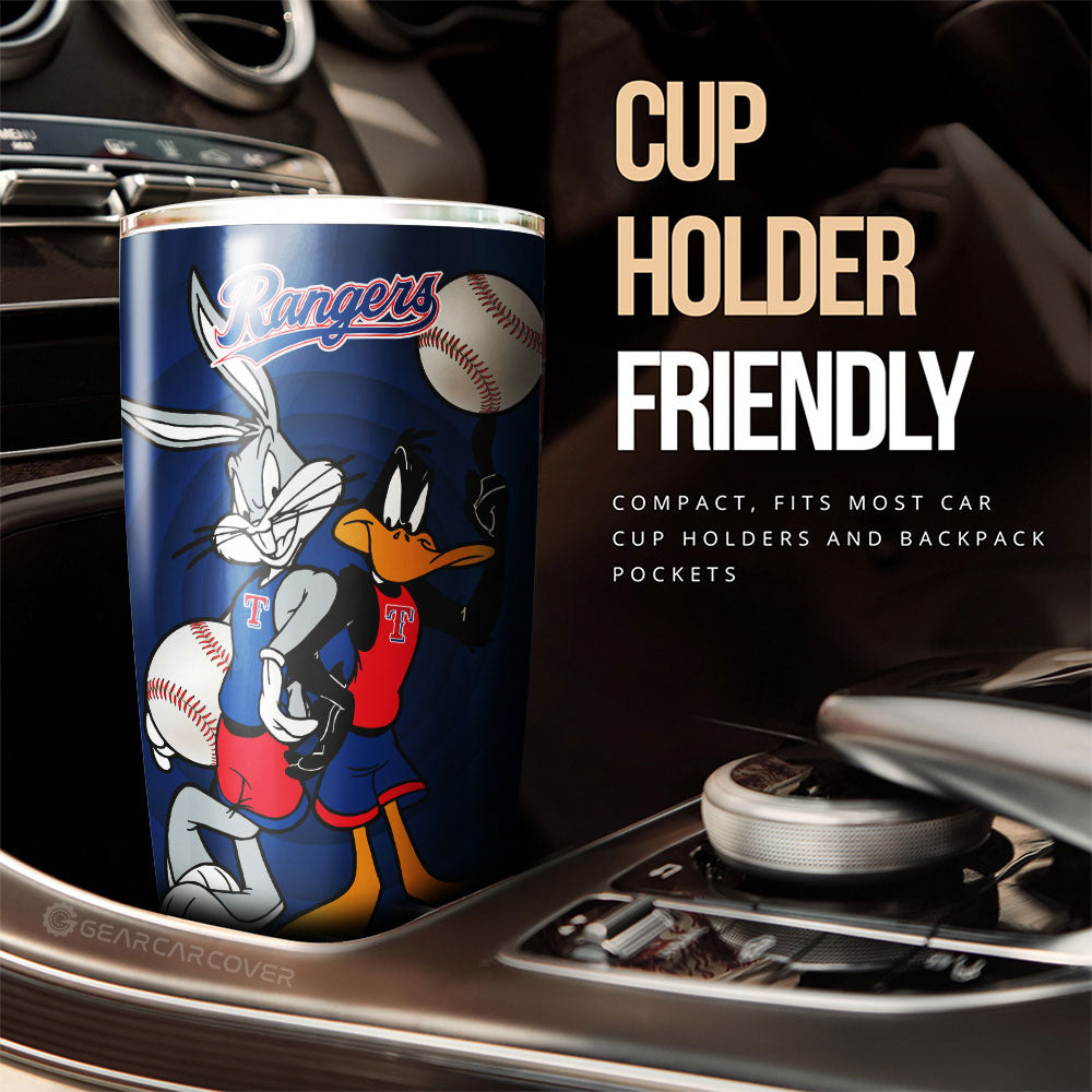 Texas Rangers Tumbler Cup Custom Car Accessories - Gearcarcover - 3