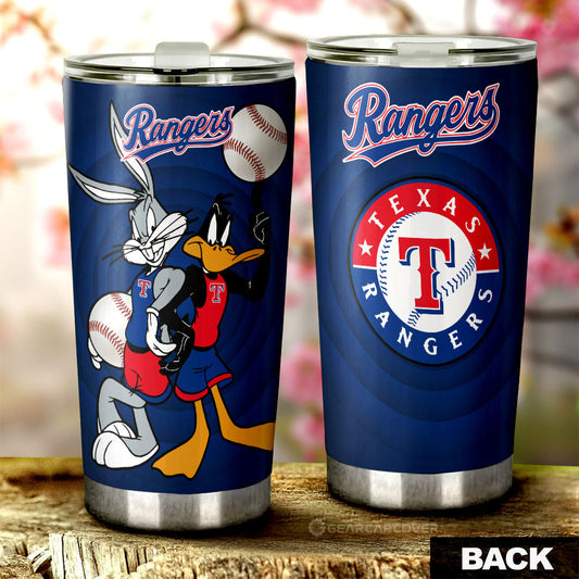 Texas Rangers Tumbler Cup Custom Car Accessories - Gearcarcover - 1