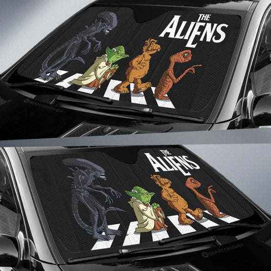 The Aliens Crosswalk Car Sunshade Custom Car Accessories - Gearcarcover - 2