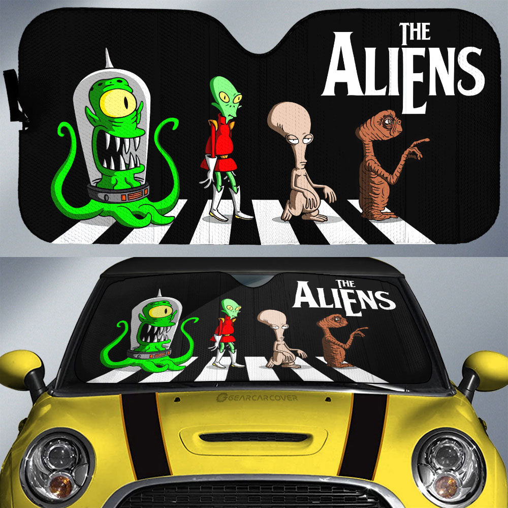 The Aliens Crosswalk Car Sunshade Custom Car Accessories - Gearcarcover - 1