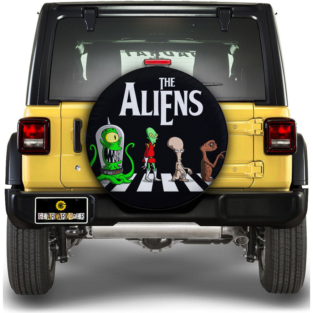 The Aliens Crosswalk Spare Tire Covers Custom Car Accessories - Gearcarcover - 1