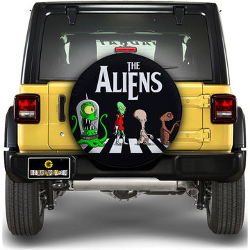 The Aliens Crosswalk Spare Tire Covers Custom Car Accessories - Gearcarcover - 1