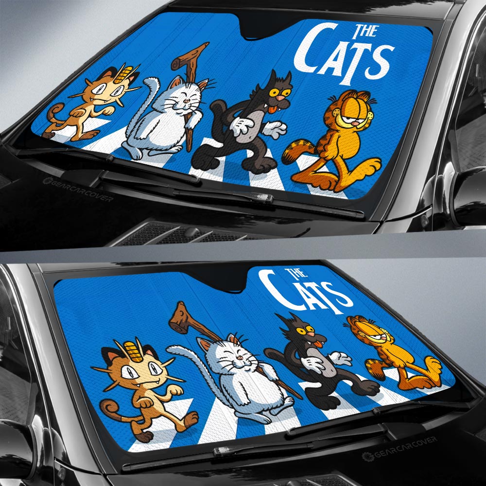 The Cats Crosswalk Car Sunshade Custom Car Accessories - Gearcarcover - 2