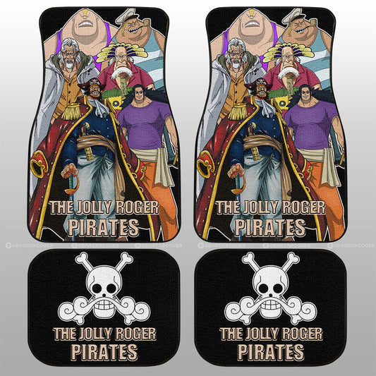 The Jolly Roger Pirates Car Floor Mats Custom Car Accessories - Gearcarcover - 1