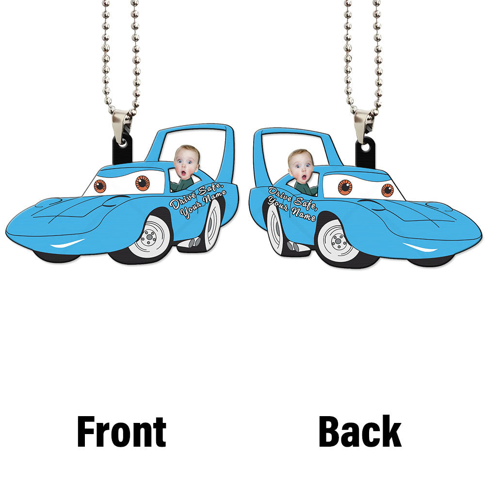 The King Strip Weathers Ornament Personalized Baby Face Collection - Gearcarcover - 4